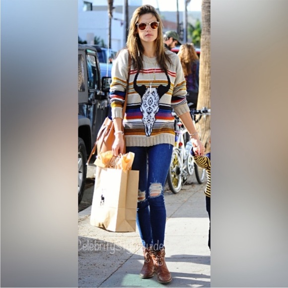 Jen's Pirate Booty Desert Queen southwestern crewneck knit Sweater size small - Picture 3 of 10